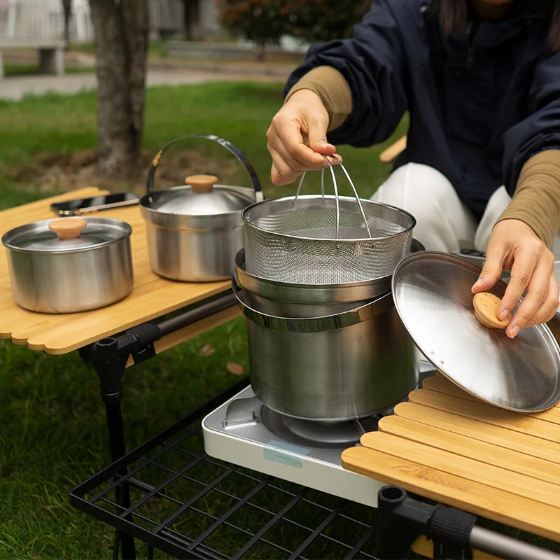 2026 New Outdoor Stainless Ste - Camping Cooking Mesh ulasan dan harga