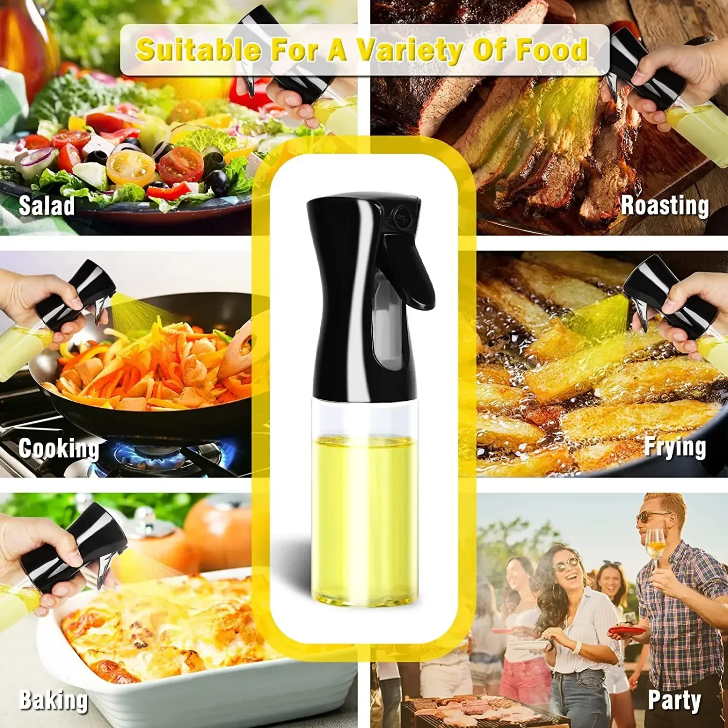 500ml Plastic Oil Spray Bottle - Camping Cooking Oil Bottle ulasan dan harga