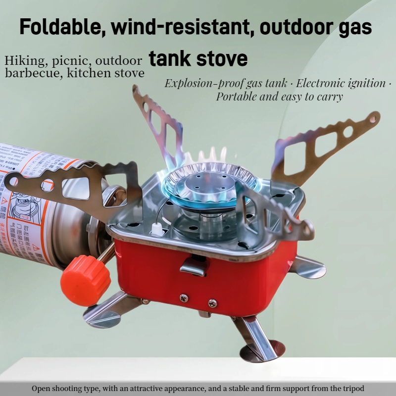 Outdoor Mini Square Stove Camp - Camping Cooking Ovens ulasan dan harga