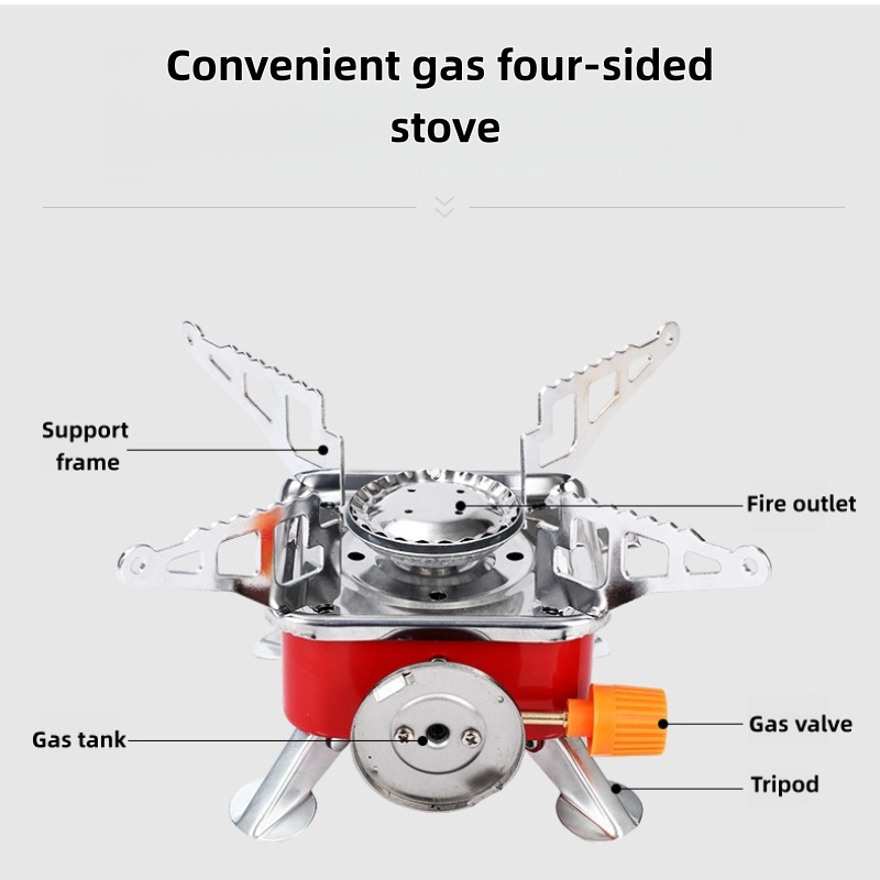 Outdoor Mini Square Stove Camp - Camping Cooking Ovens ulasan dan harga