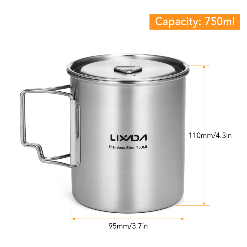 Lixada 750ml Cup Outdoor Stain - Camping Cooking Mesh ulasan dan harga
