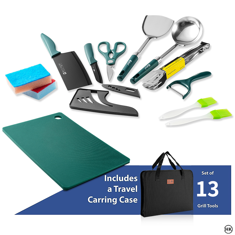 13PCS Camping cooking set, cam - Camping Cooking Accessories Set ulasan dan harga