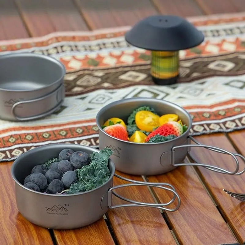 Ultralight Titanium Camping Po - Camping Cooking Noodles ulasan dan harga