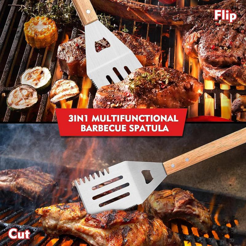3pcs BBQ Utensils BBQ Grill To - Camping Cooking Accessories Set ulasan dan harga