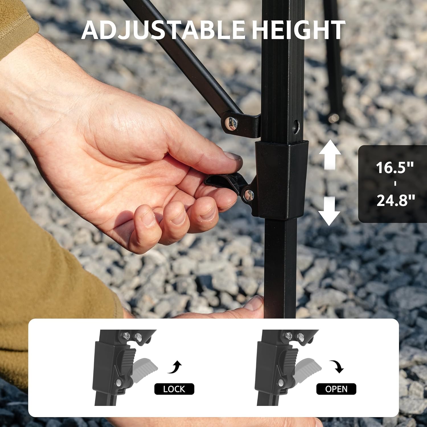 Adjustable Height Camping Tabl - Camping Cooking System ulasan dan harga
