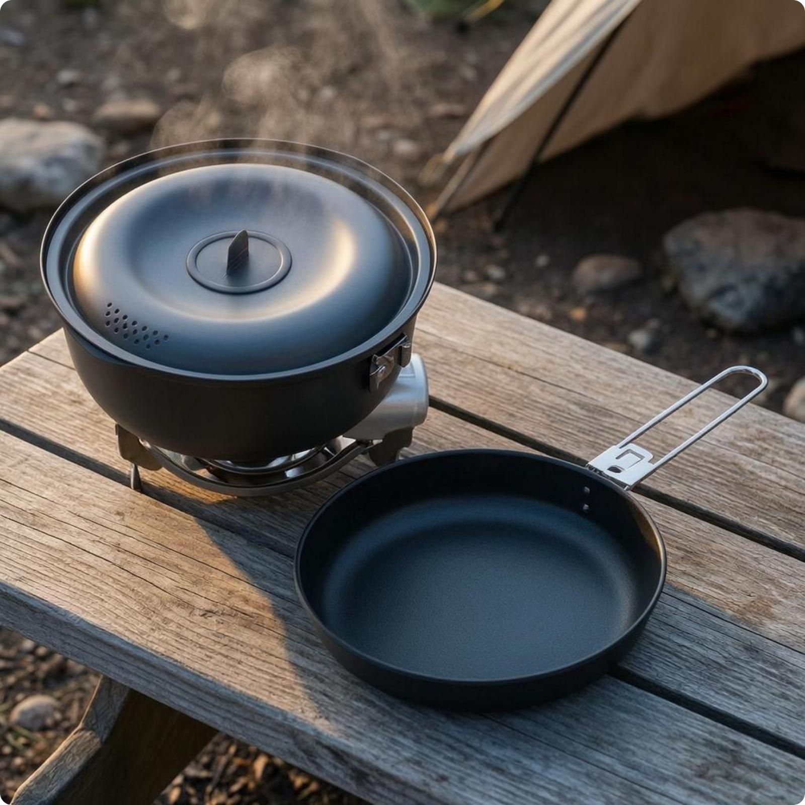 Outdoor Cooking Utensil Nonsti - Nesting Camping Cooking Set ulasan dan harga