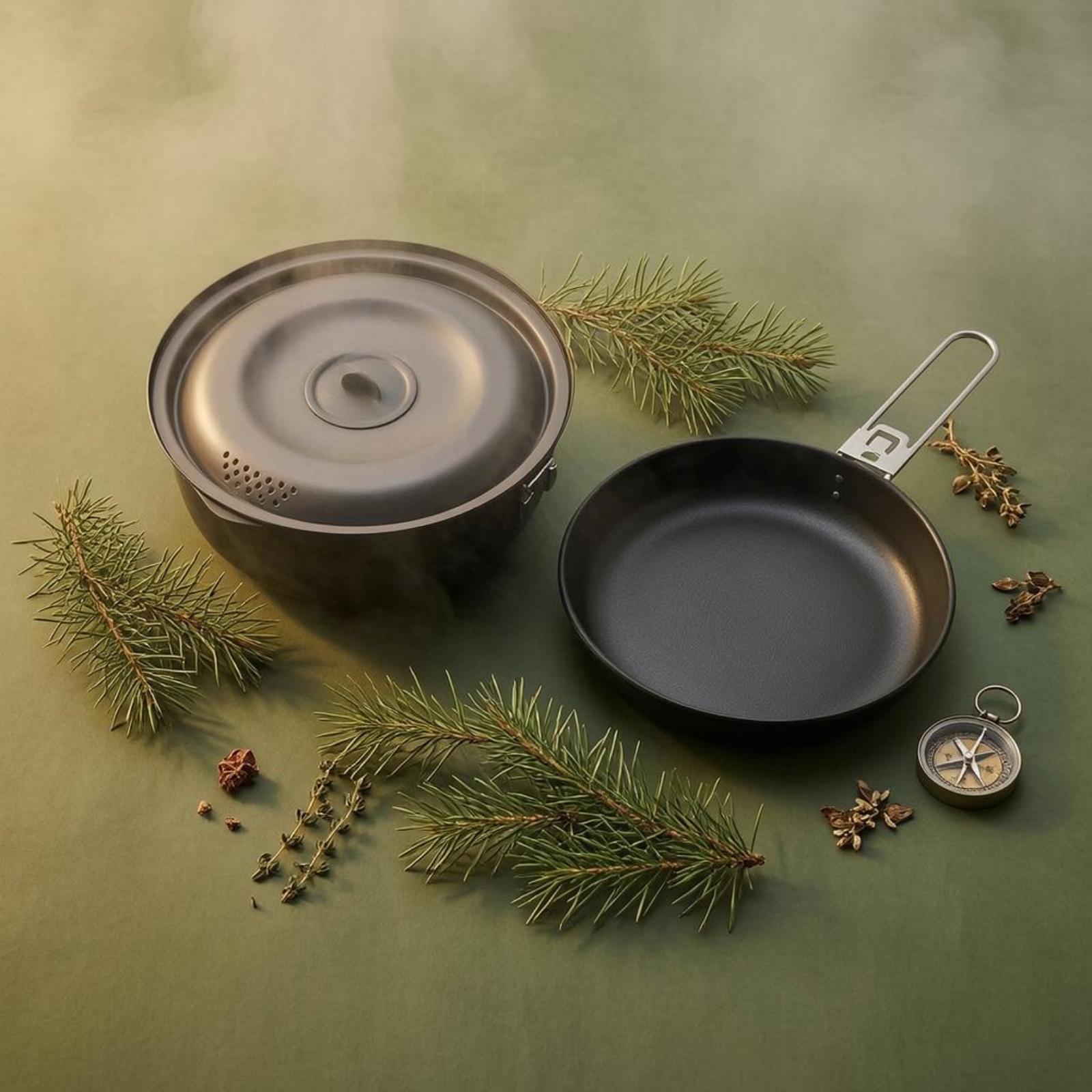 Outdoor Cooking Utensil Nonsti - Nesting Camping Cooking Set ulasan dan harga