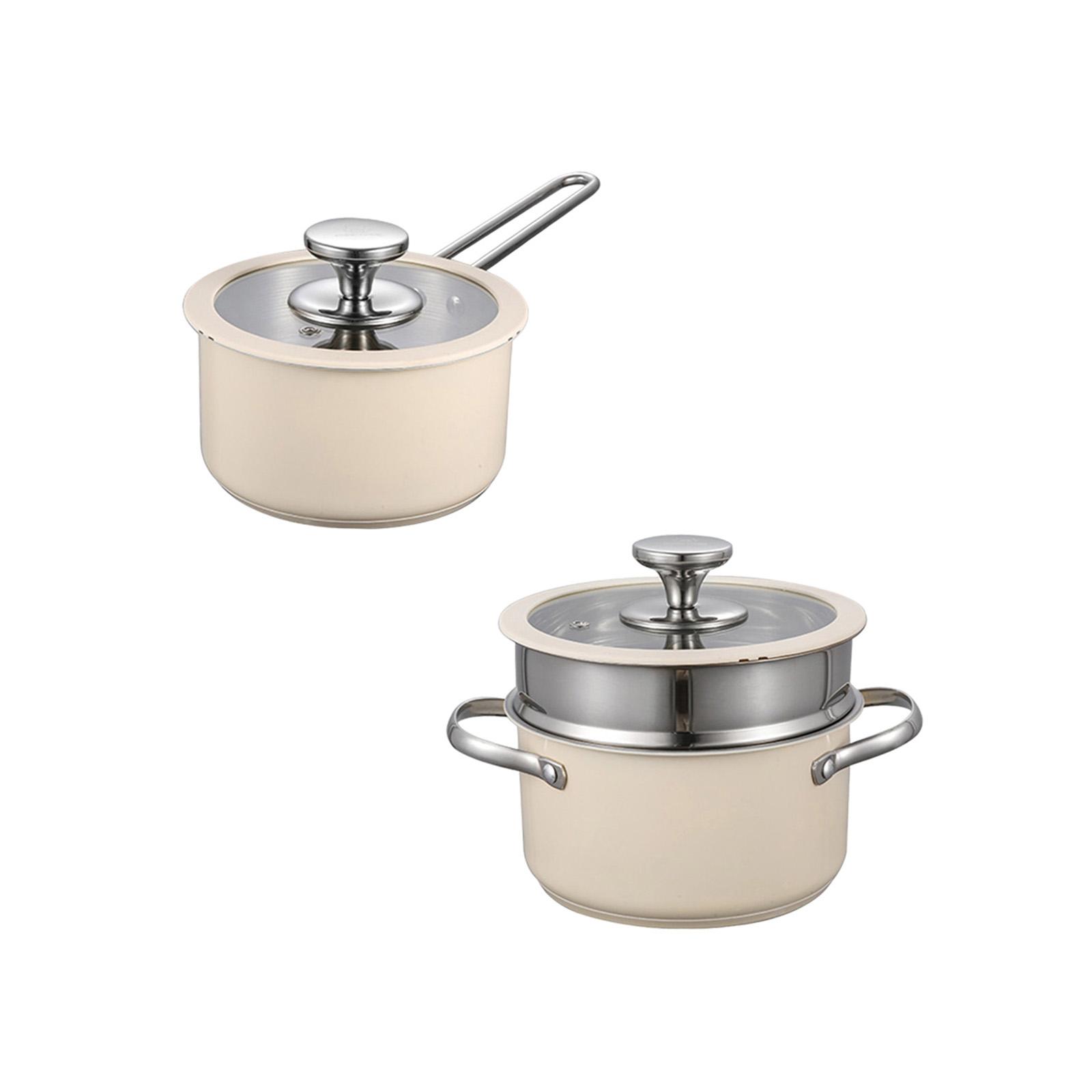 Milk Pan Small Saucepan Thicke - Camping Cooking Noodles ulasan dan harga