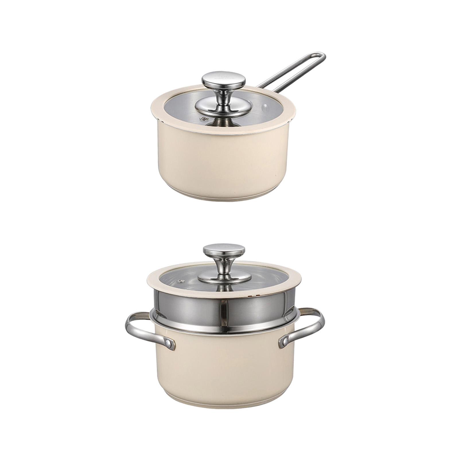 Milk Pan Small Saucepan Thicke - Camping Cooking Noodles ulasan dan harga