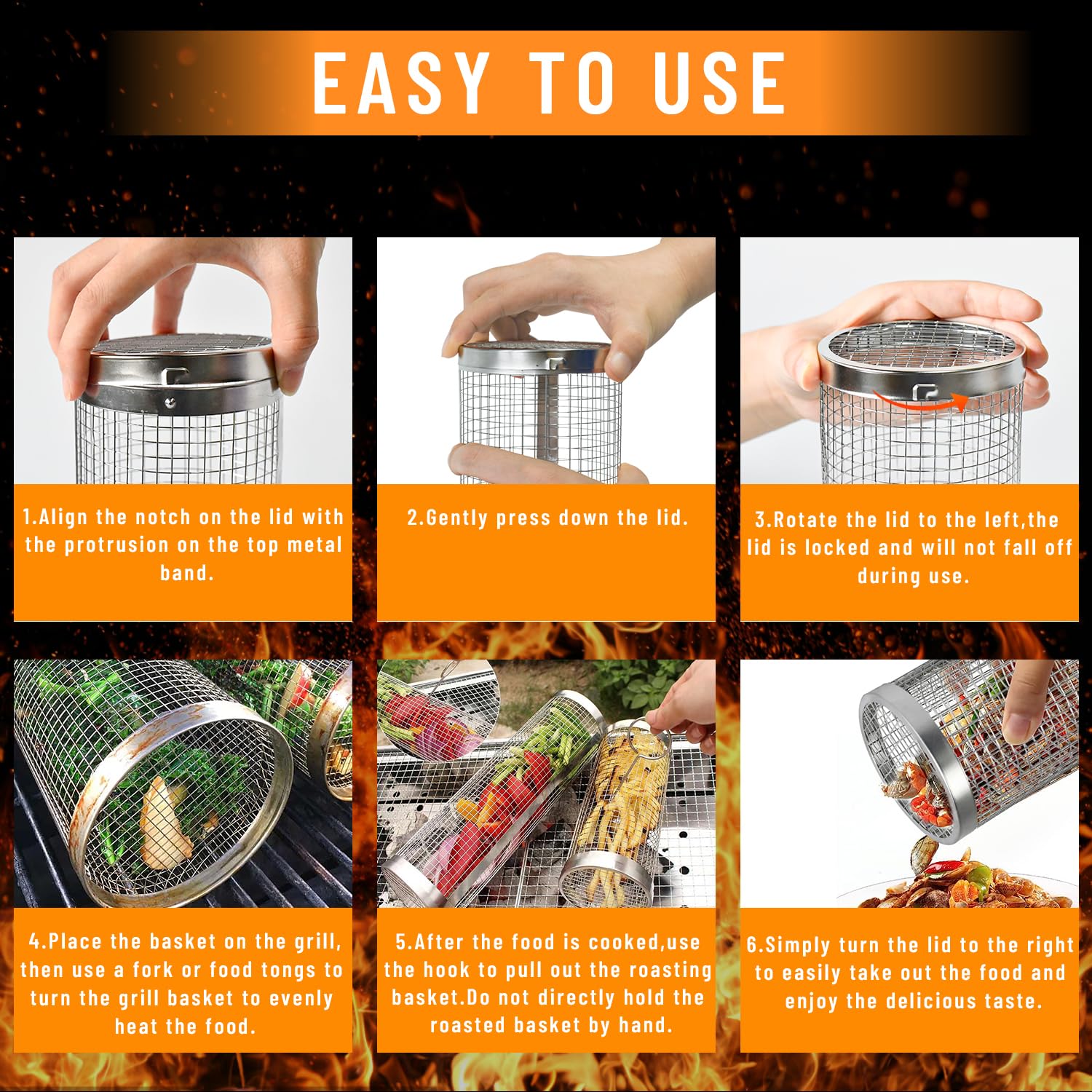 2 Pieces Rolling Grilling Bask - Camping Cooking Trangia ulasan dan harga