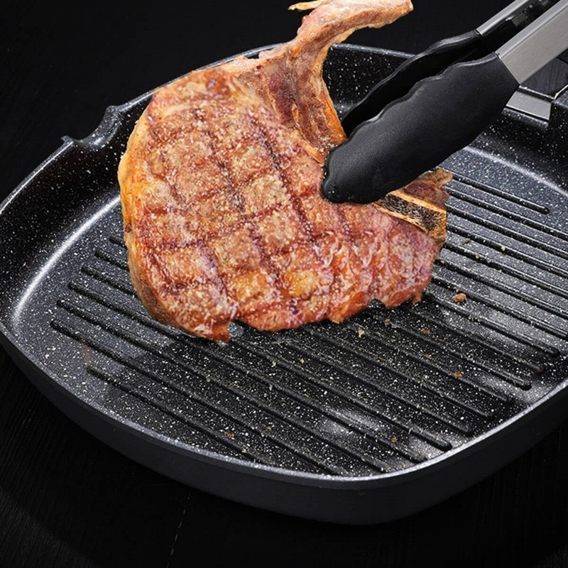 Square Grilling Skillet Steak  - Skillet Cast Iron Camp ulasan dan harga