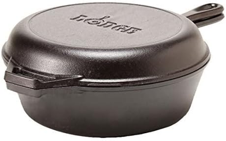 2-in-1 Cast Iron Combo Cooker: - Skillet Cast Iron Camp ulasan dan harga