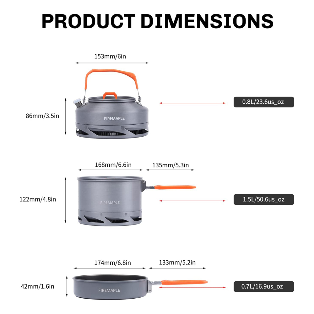 Fire Maple Camping Cookware Ut - Camping Cooking Utensil Organizer ulasan dan harga