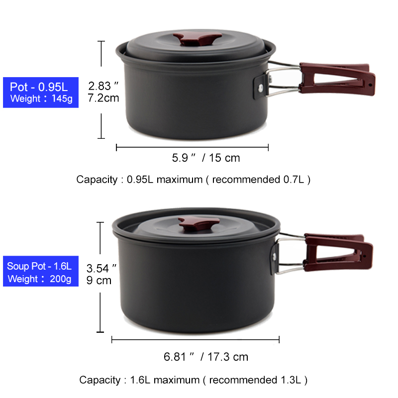 Widesea Camping Cookware Set O - Camping Cooking Trangia ulasan dan harga