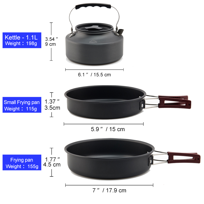Widesea Camping Cookware Set O - Camping Cooking Trangia ulasan dan harga