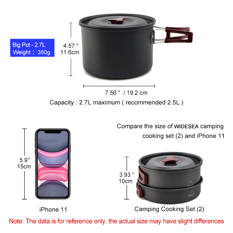Widesea Camping Cookware Set O - Camping Cooking Trangia ulasan dan harga