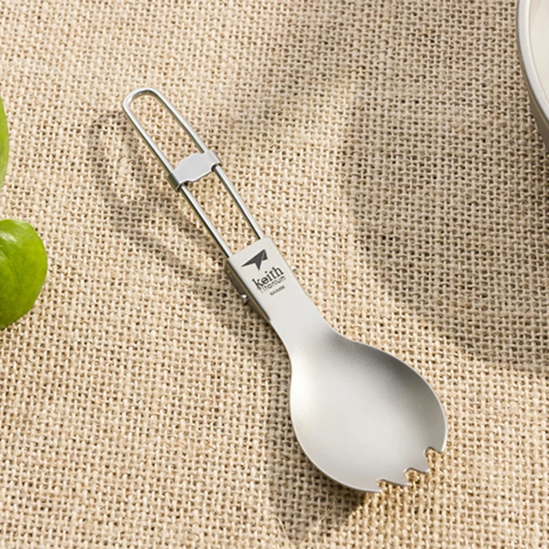 Keith Titanium Spork Foldable  - Camping Cooking Tray ulasan dan harga