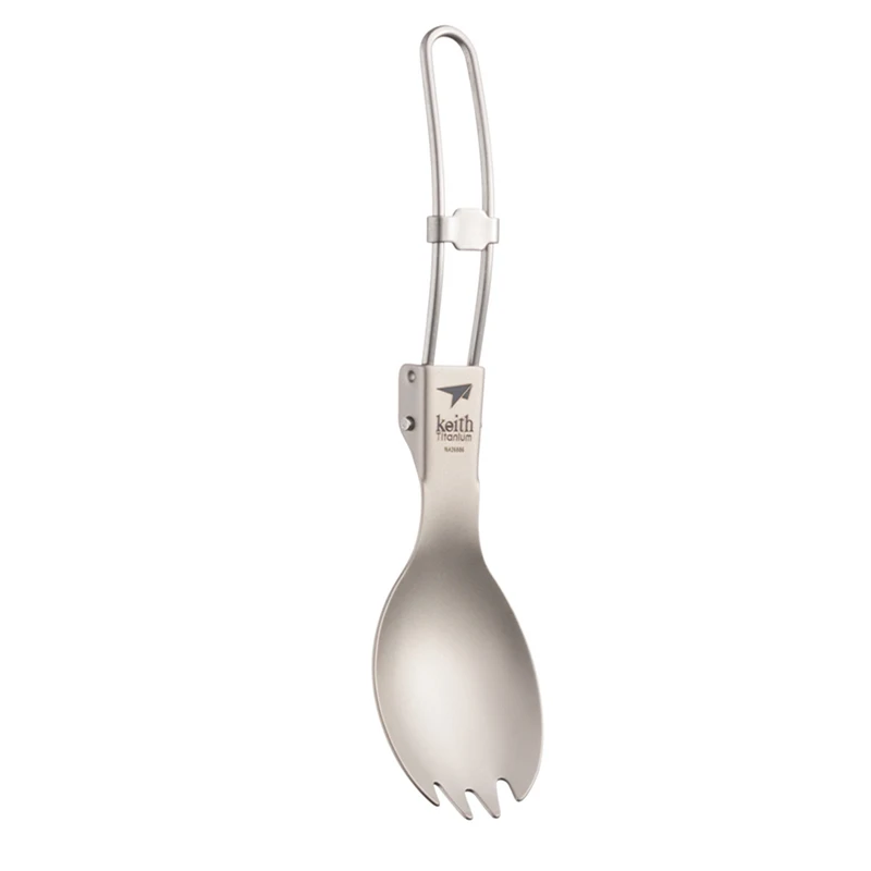 Keith Titanium Spork Foldable  - Camping Cooking Tray ulasan dan harga