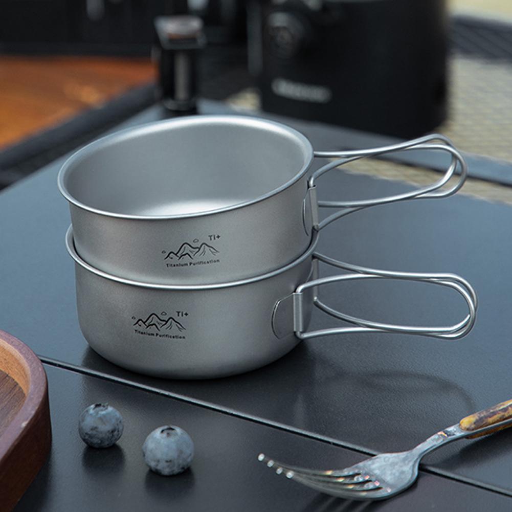 Compact Titanium Alloy Camping - Camping Cooking Noodles ulasan dan harga