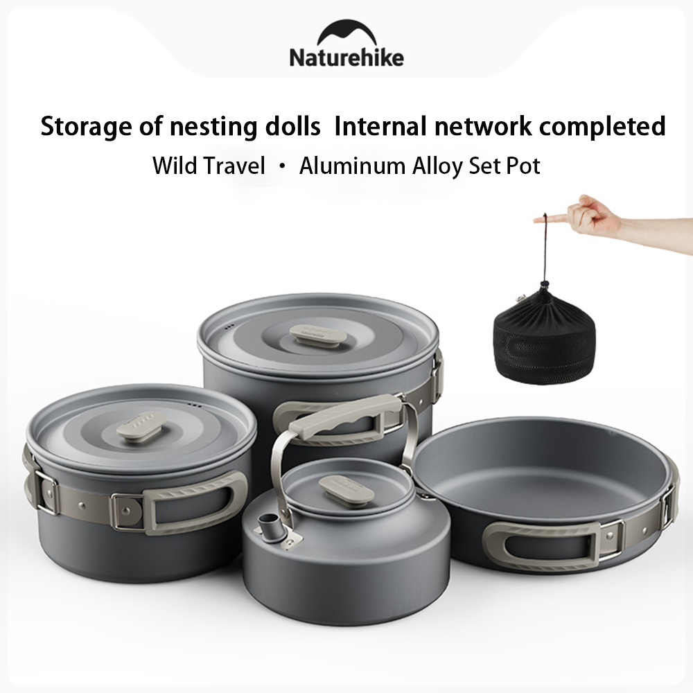 Naturehike Outdoor Pot Set,Cam - Camping Cooking System ulasan dan harga