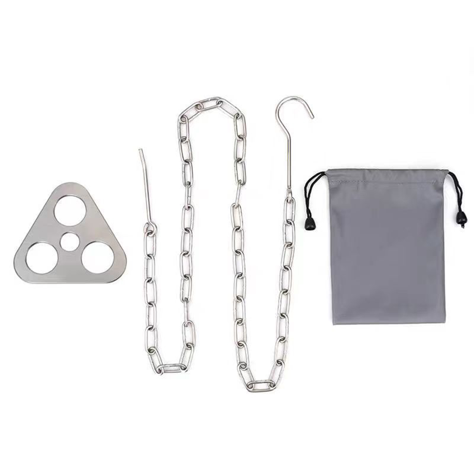 1pc Camping Tripod Iron Materi - Camping Cooking Materials ulasan dan harga