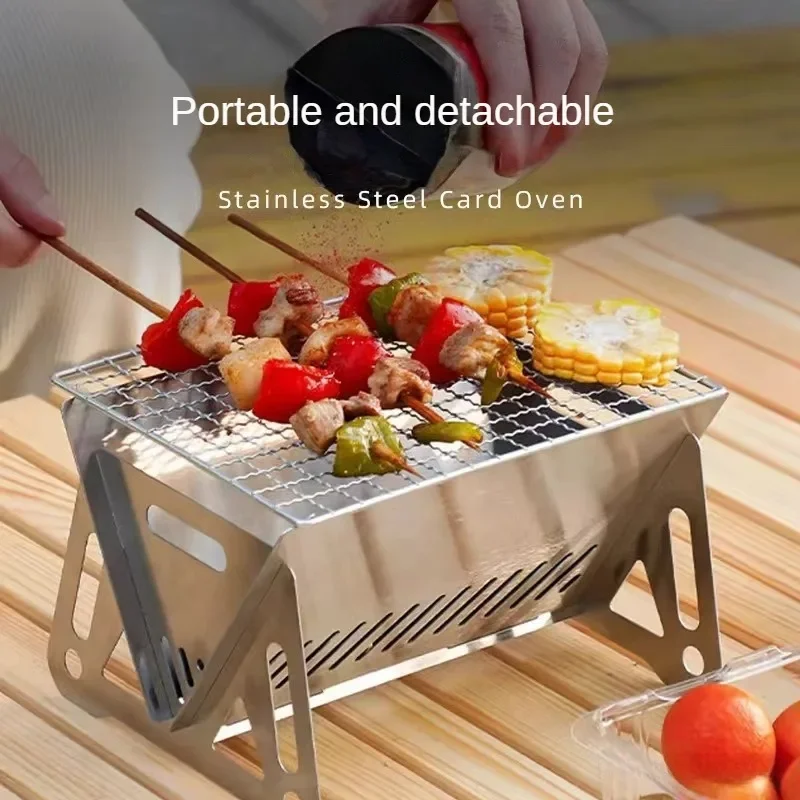 Portable Folding Barbecue Gril - Camping Cooking Mesh ulasan dan harga