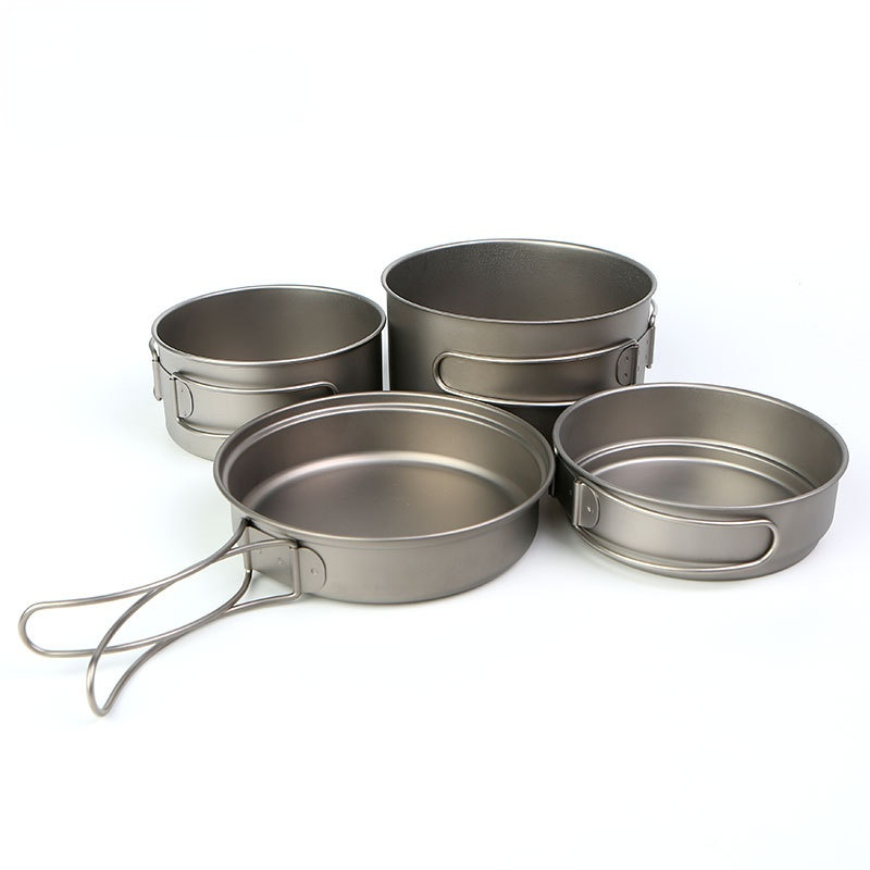 650ml or 1050ml Set Pot Combin - Camping Cooking Noodles ulasan dan harga
