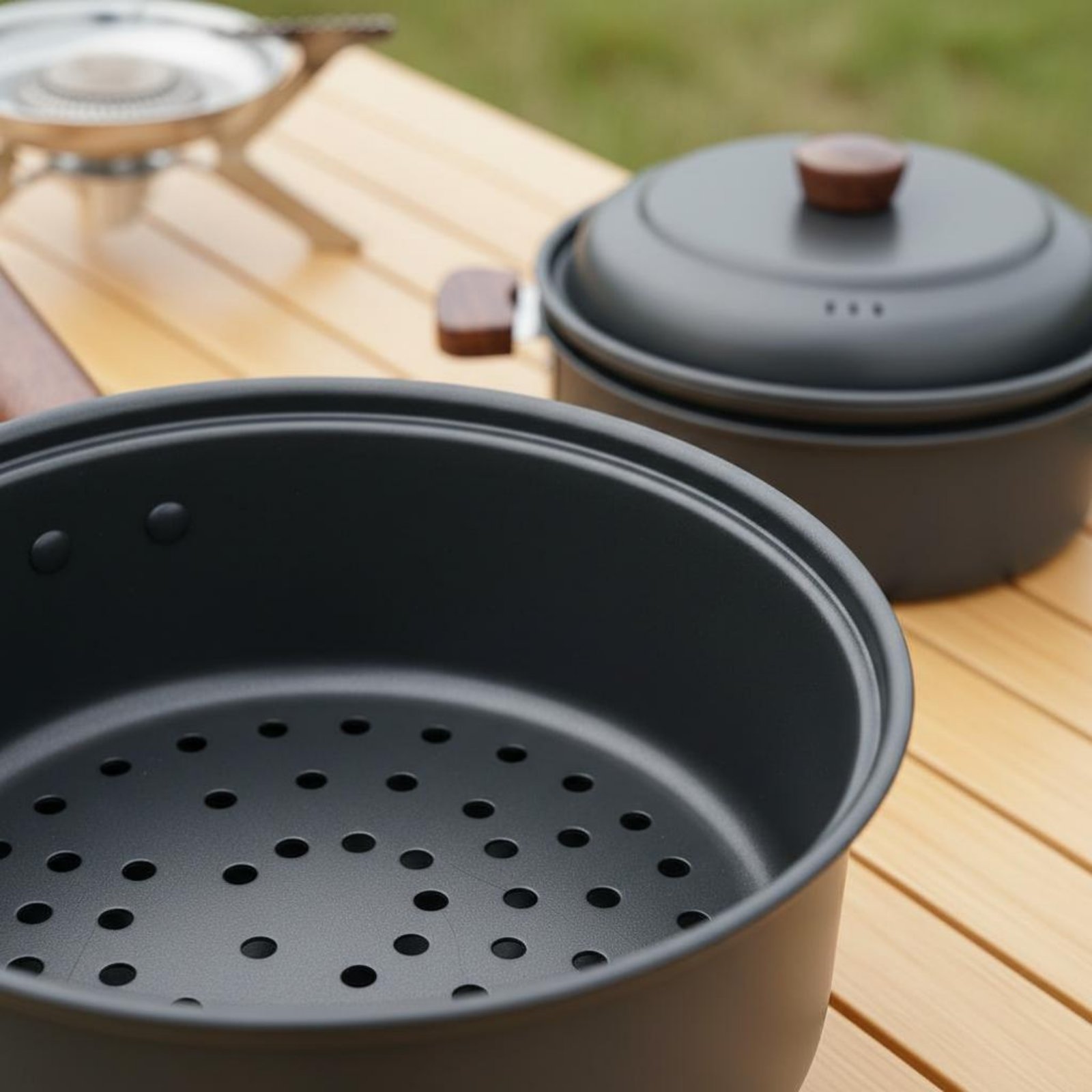 3 L 3L Outdoor Cooking Pot Lig - Nesting Camping Cooking Set ulasan dan harga